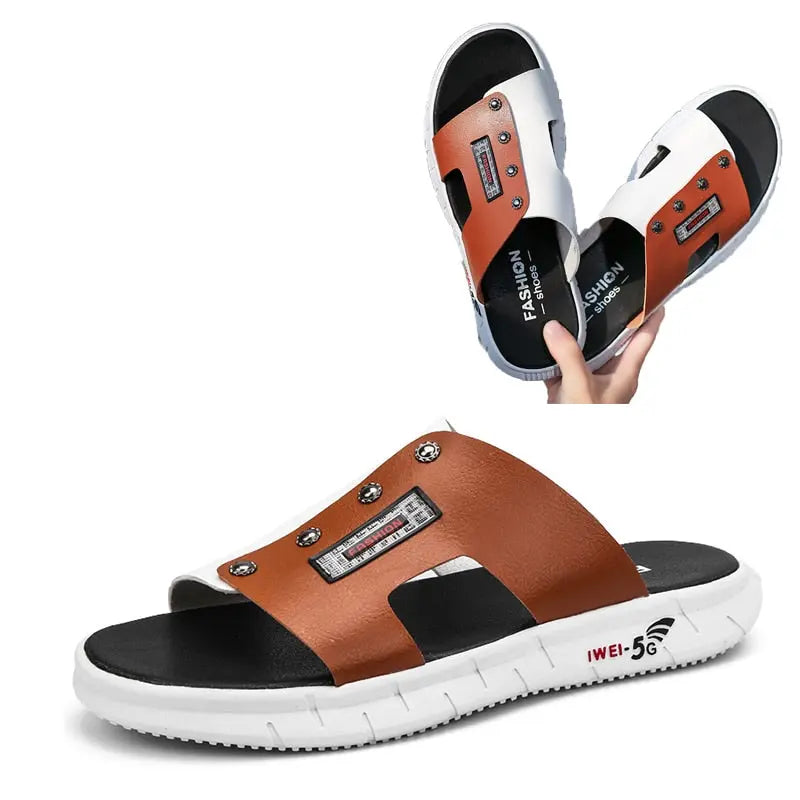 Bequeme Ledersandalen