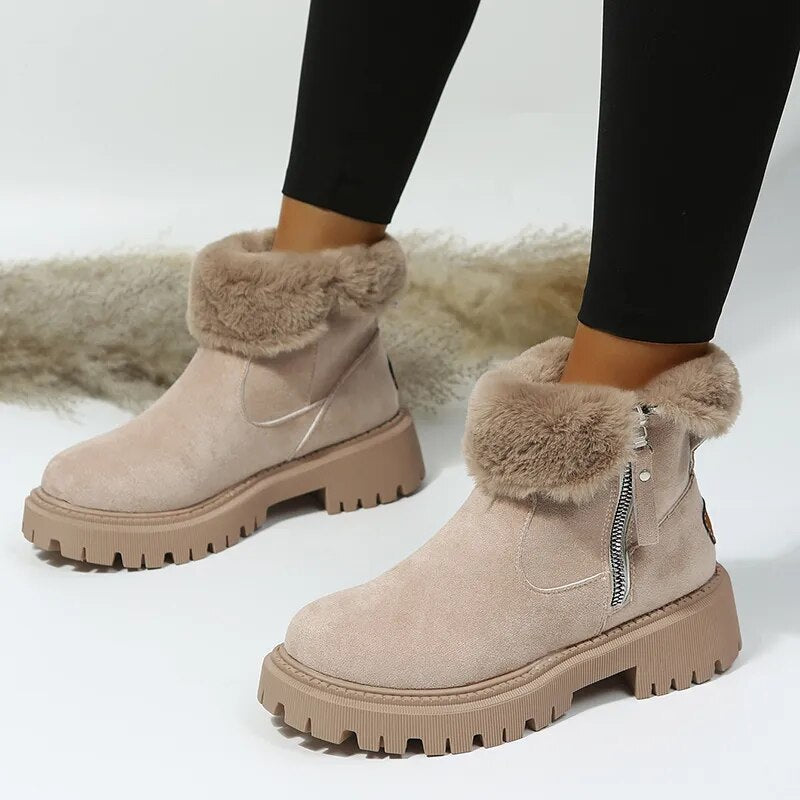 Wiboo Kuschelige Damenplüschstiefel für ultimativen Komfort