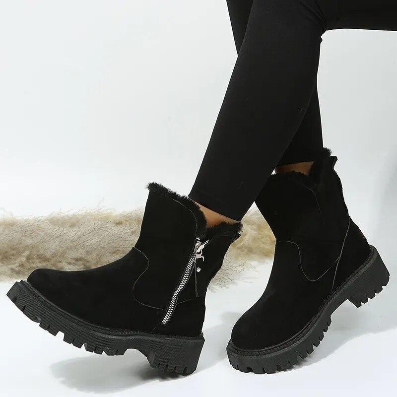 Wiboo Kuschelige Damenplüschstiefel für ultimativen Komfort