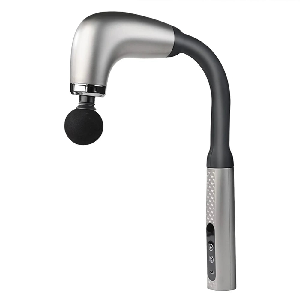 Ergonomische Faszienpistole mit langem Griff für Selbstmassage – perfekt zur Entspannung von Nacken und Rücken