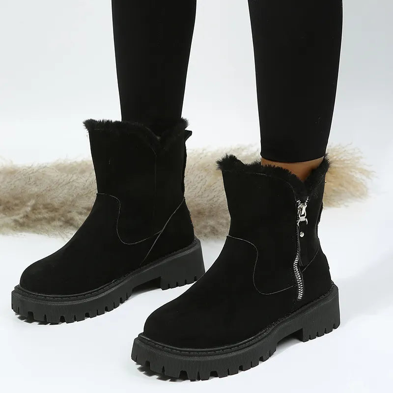 Wiboo Kuschelige Damenplüschstiefel für ultimativen Komfort