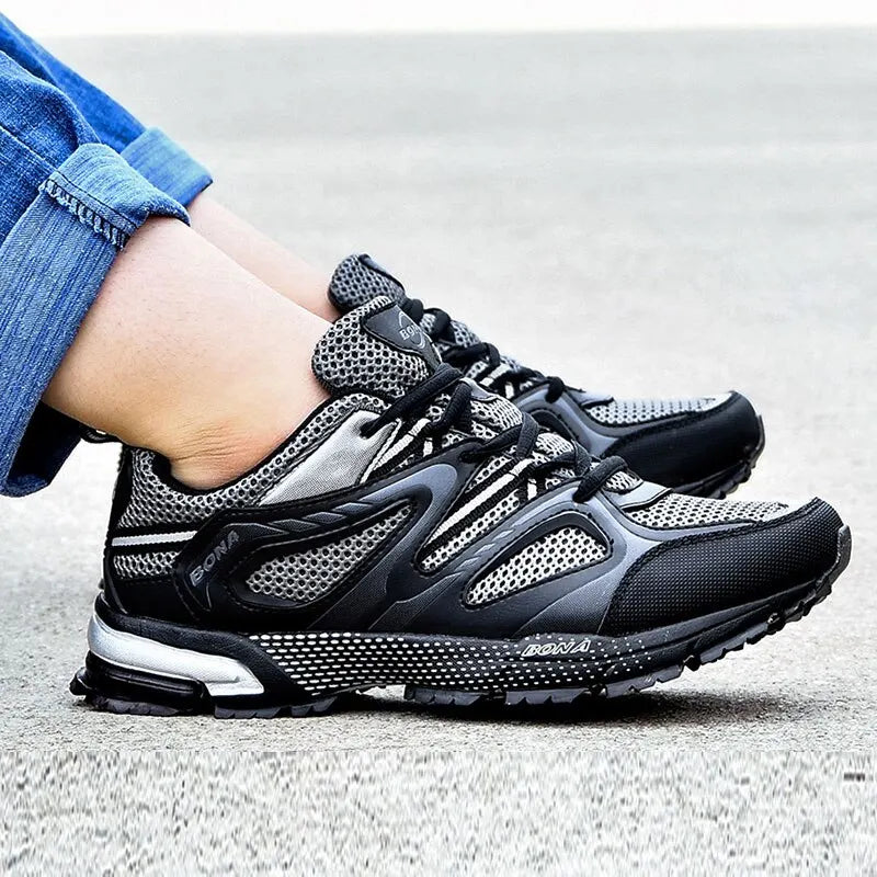 Herren Split-Mesh Laufschuhe – Optimaler Komfort und Stil für Ihre Laufstrecken