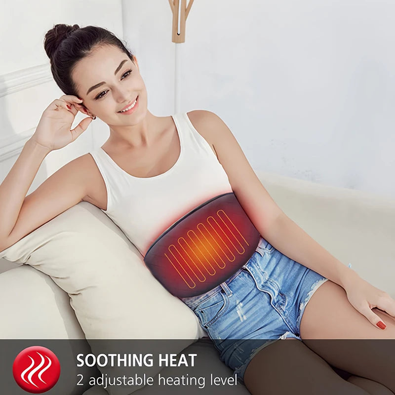 Deluxe Heated Back Belt mit Vibrationsmassage - Ultimative Linderung für Lenden-, Bauchkrämpfe und Arthritis-Schmerzen