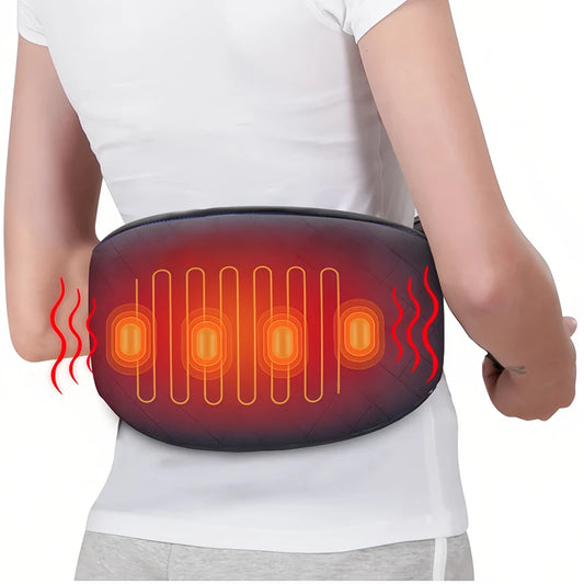 Deluxe Heated Back Belt mit Vibrationsmassage - Ultimative Linderung für Lenden-, Bauchkrämpfe und Arthritis-Schmerzen