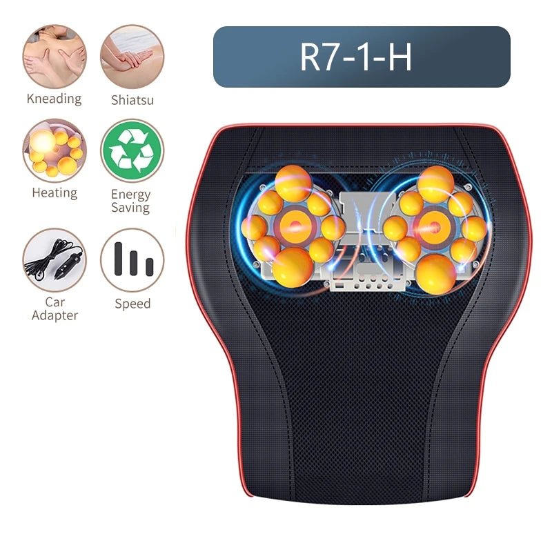 Shiatsu Nacken und Rückenmassager mit Wärme für Zuhause und Auto