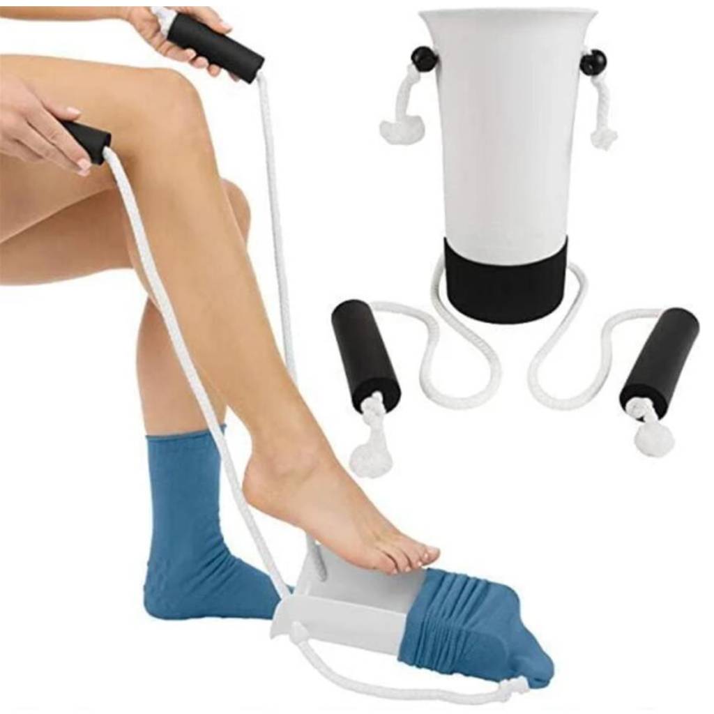 Ziehen Sie bequeme Socken an