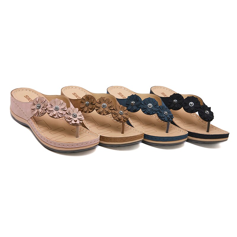 Orthopädische Flip-Flops für Damen im Bohemia-Stil