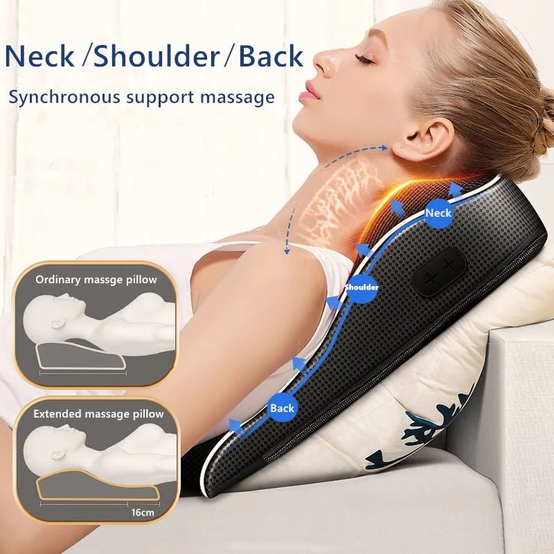 Shiatsu Nacken und Rückenmassager mit Wärme für Zuhause und Auto