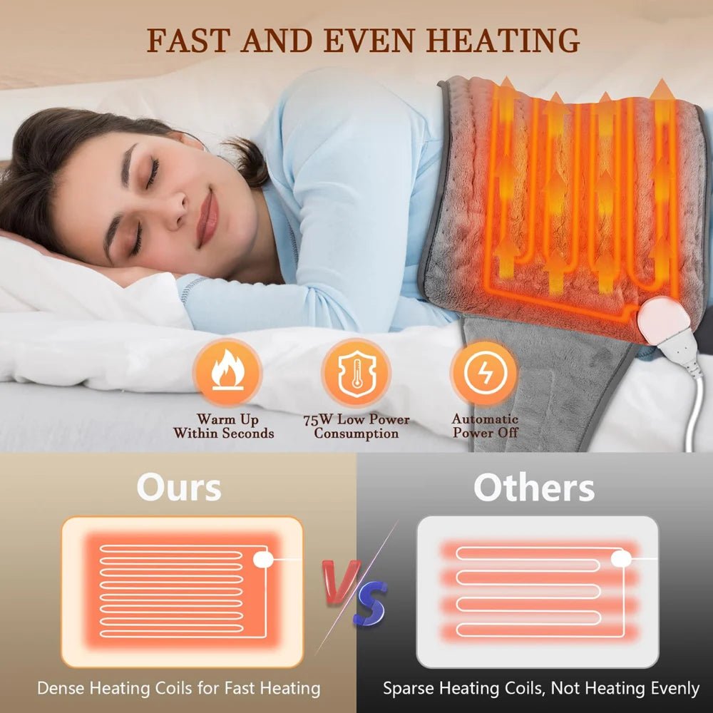 Wärmekissen für die Taille zur Linderung von Rücken- und Bauchschmerzen