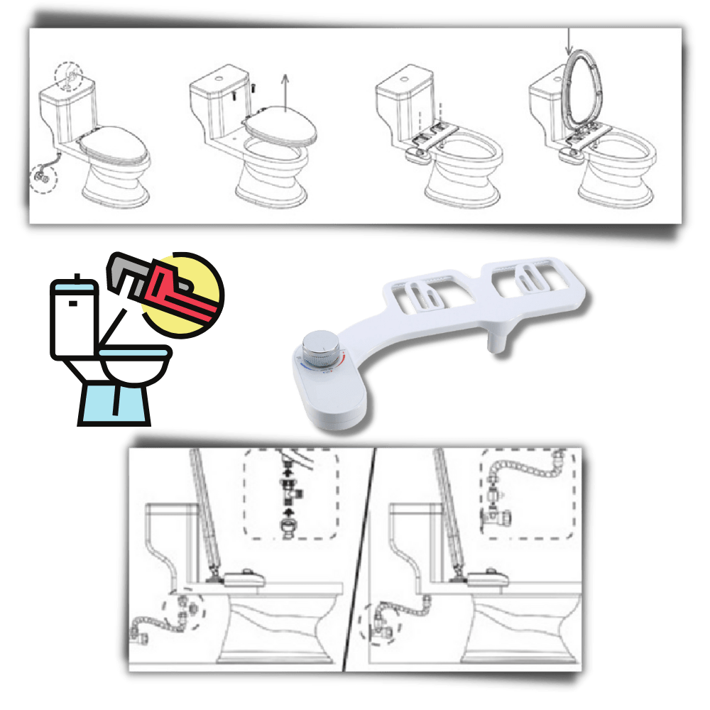 Toilettensitz mit integriertem Bidet für optimalen Komfort