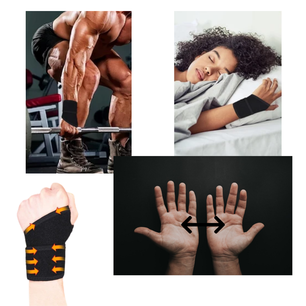 Atmungsaktive professionelle Bandage zur Unterstützung des Handgelenks