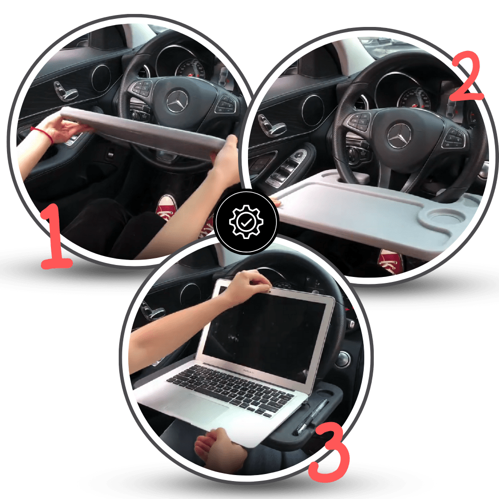 Eleganter Beistelltisch für Ihr Auto-Lenkrad