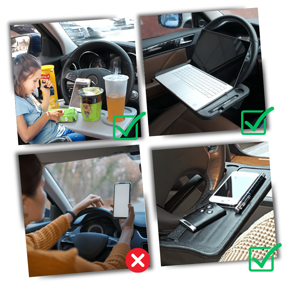 Eleganter Beistelltisch für Ihr Auto-Lenkrad