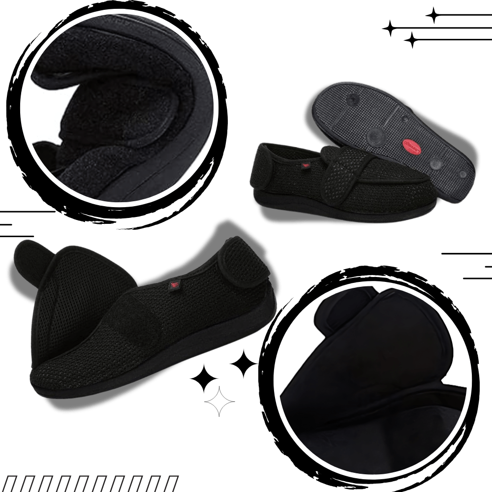 Bequeme und anpassbare Schuhe für diabetische empfindliche Füße
