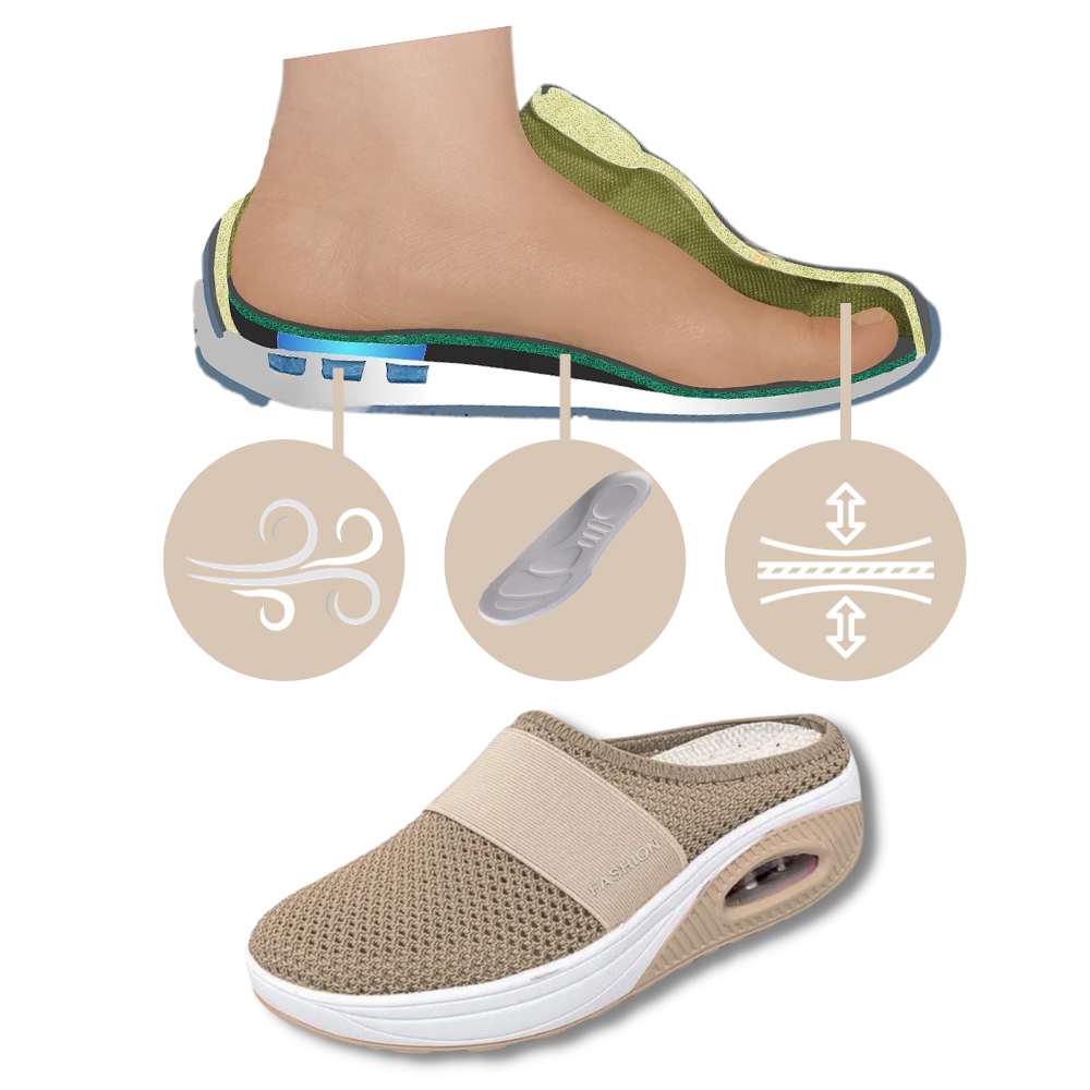 Bequeme Luftgepolsterte Slip-on Sneakers für die empfindlichen Füße von Diabetikern