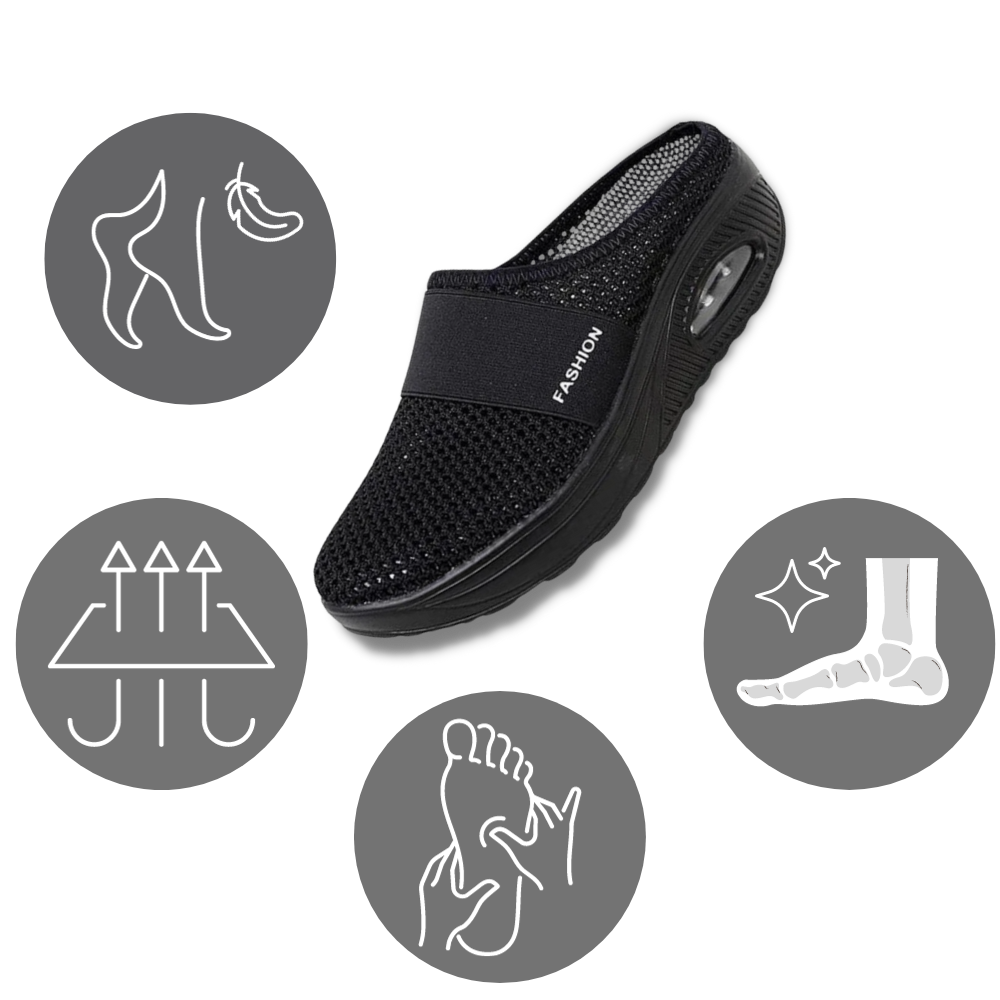 Bequeme Luftgepolsterte Slip-on Sneakers für die empfindlichen Füße von Diabetikern