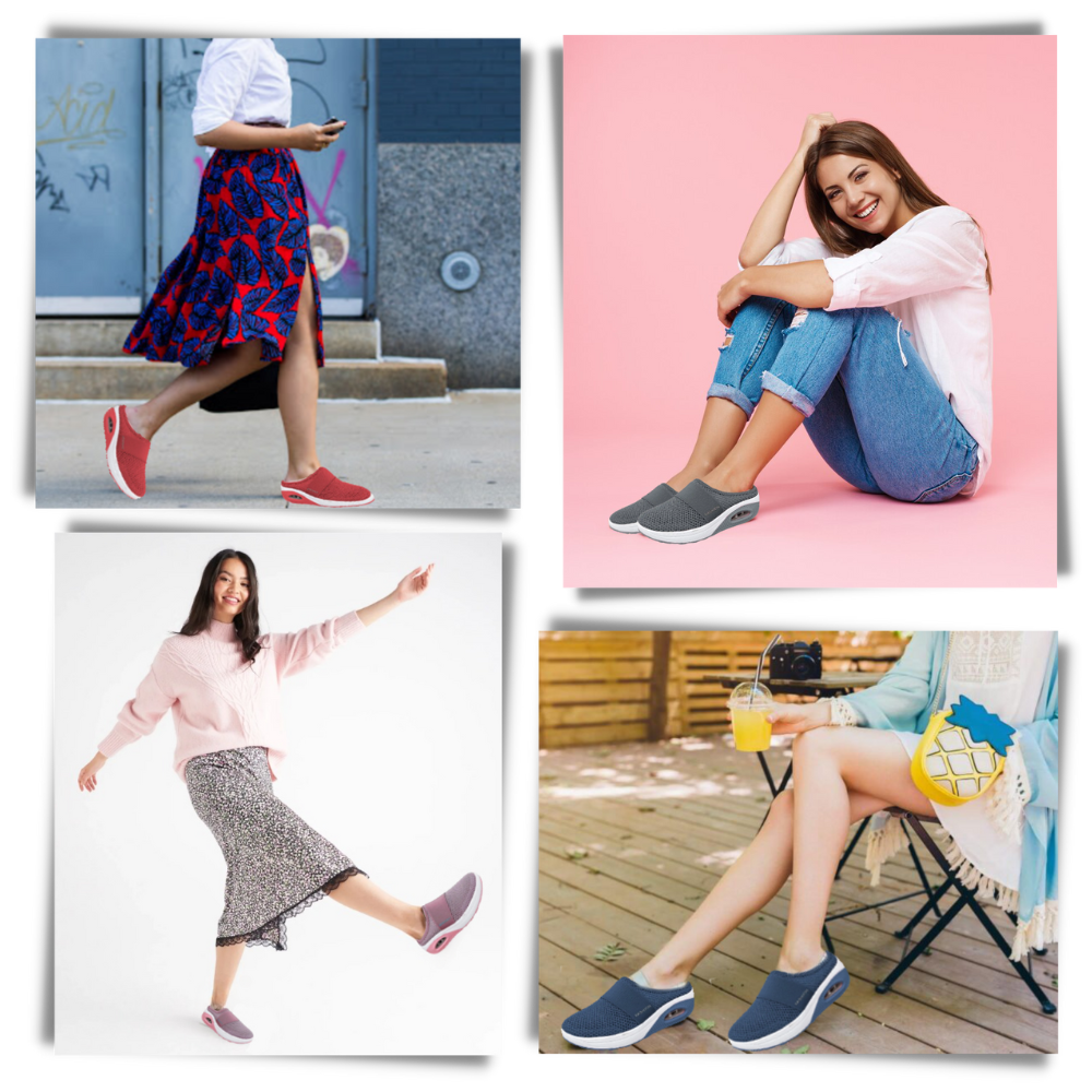 Bequeme Luftgepolsterte Slip-on Sneakers für die empfindlichen Füße von Diabetikern