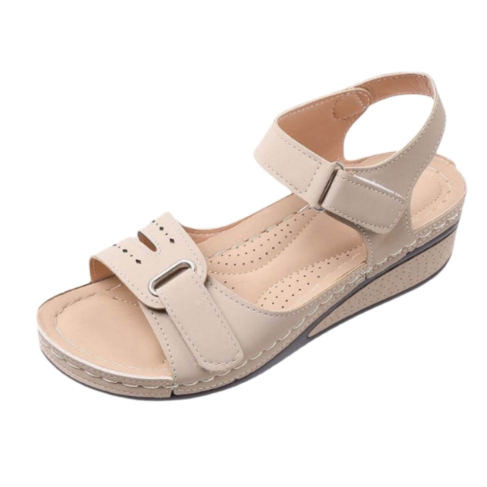 Bequeme Damensandalen mit orthopädischer Fußgewölbeunterstützung