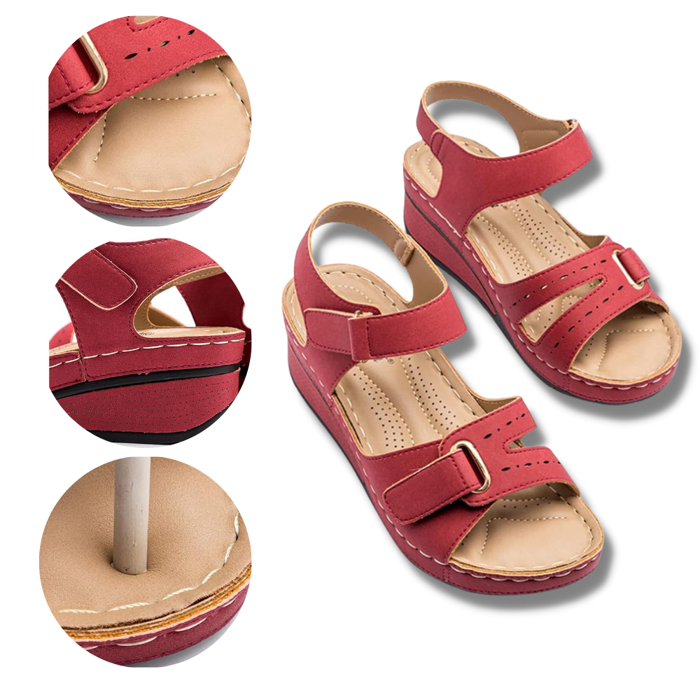 Bequeme Damensandalen mit orthopädischer Fußgewölbeunterstützung