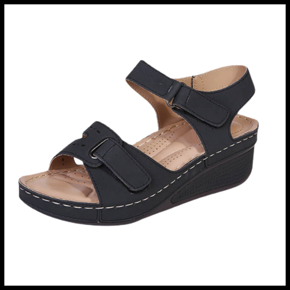 Bequeme Damensandalen mit orthopädischer Fußgewölbeunterstützung