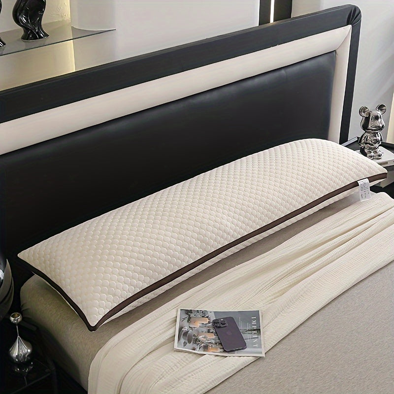 Erleben Sie unvergleichlichen Komfort mit dem BubbleBliss 3D Körperkissen aus luxuriösem Strickstoff!