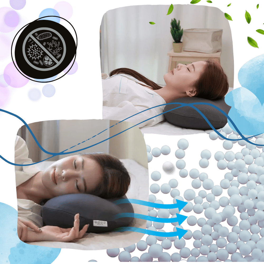 Kühlendes Wolkenkissen mit Mikroperlen für optimalen Komfort