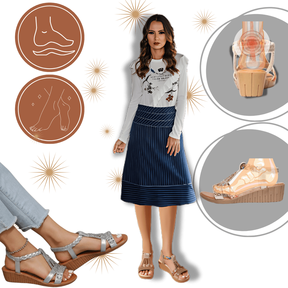 Schicke Orthopädische Sandalen im Boho-Stil