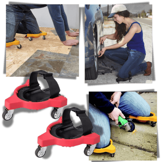 Knieschützer mit Rollen für erhöhten Komfort und Mobilität