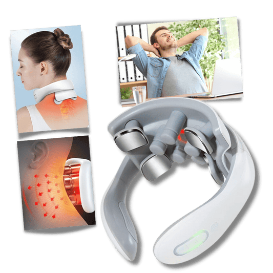 Massagegerät mit vier Köpfen für ultimative Erleichterung von Nacken und Schultern