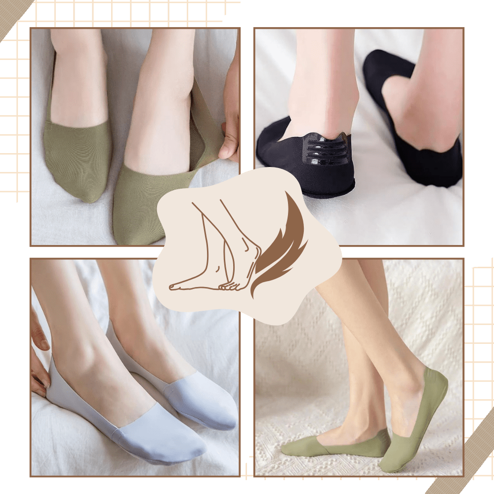 Unsichtbare Antirutsch-Socken für optimalen Komfort