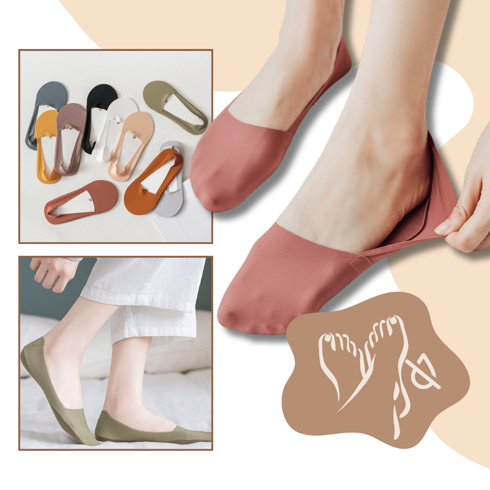 Unsichtbare Antirutsch-Socken für optimalen Komfort
