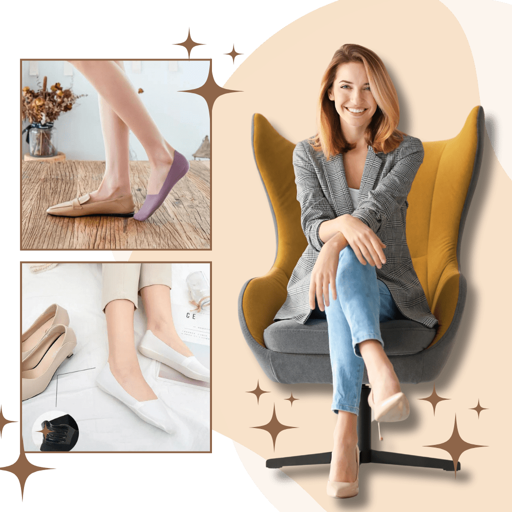Unsichtbare Antirutsch-Socken für optimalen Komfort