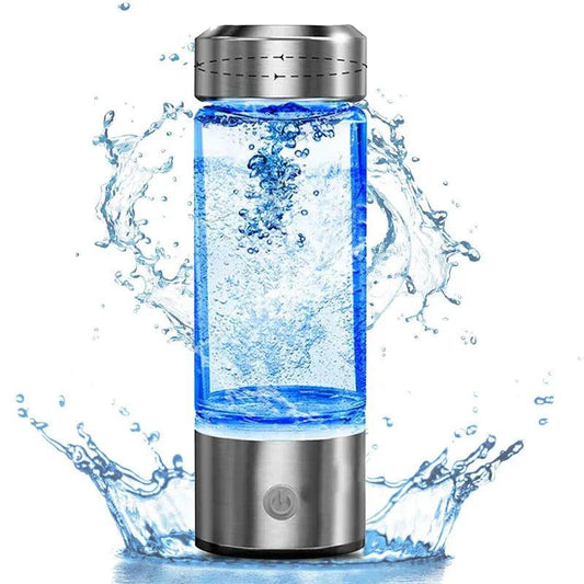 Die ultimative USB wiederaufladbare Glas-Wasserstoff-Wasserflasche für Vitalität und Wohlbefinden - 420 ml, 900 ppb