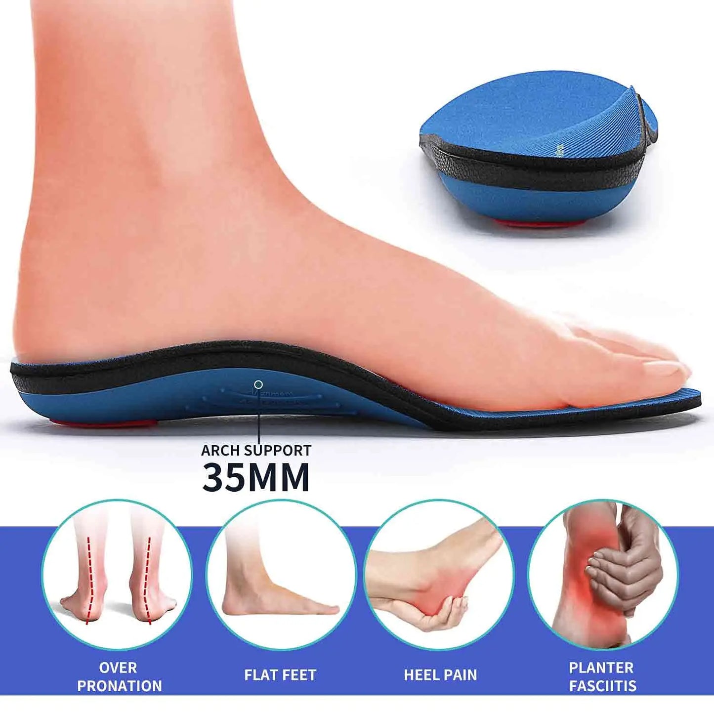 Orthopädische Einlegesohlen für Männer & Frauen – Ideal bei Plattfüßen & Plantarfasziitis