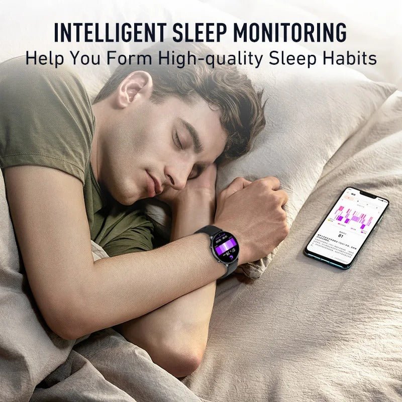 Stylische Smartwatch – Fitness-Tracker mit Herzfrequenz- und SpO2-Überwachung, IP67 wasserdicht, kompatibel mit Android und iPhone