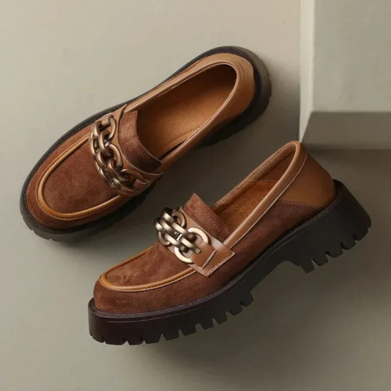 Stylische Damenmokassins mit komfortablen Wildlederabsätzen für optimale Fußgesundheit