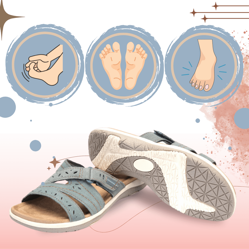 Elegante Sandalen mit offenem Zehenbereich und integriertem orthopädischem Komfort
