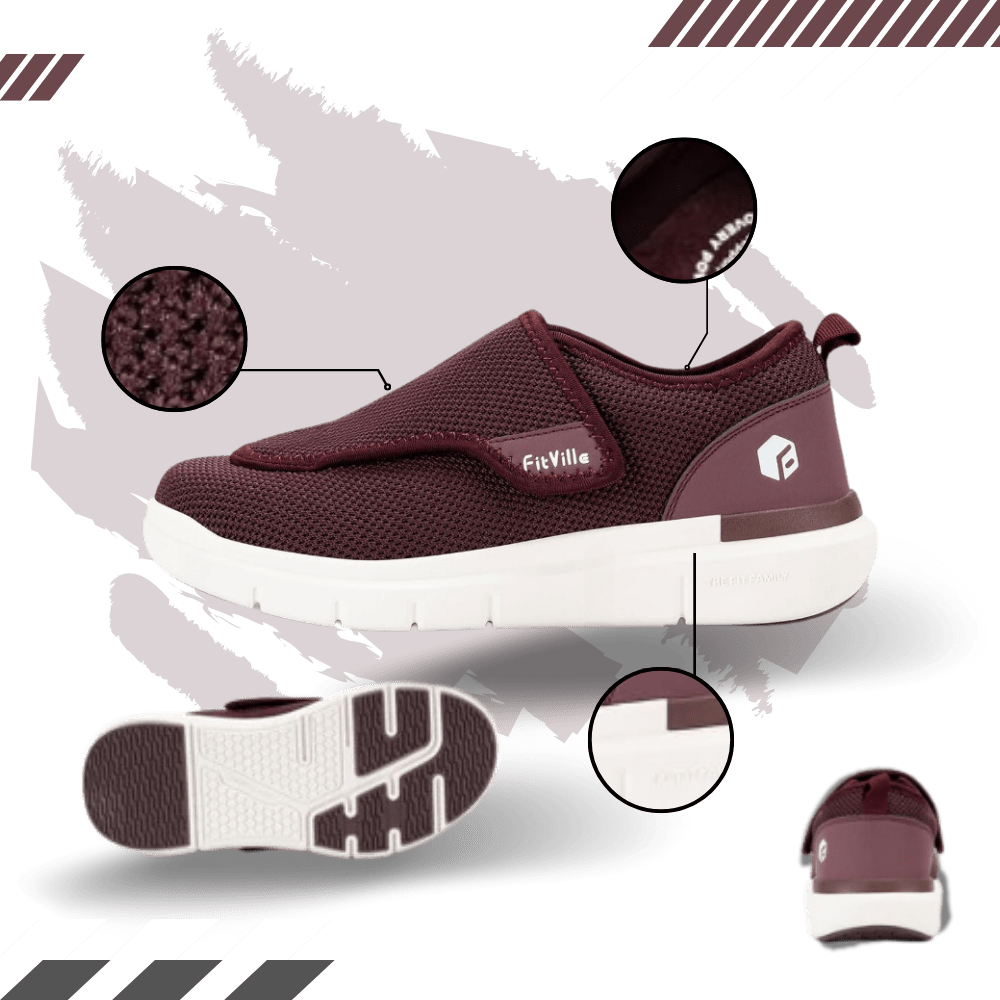 Bequeme Schuhe für Diabetiker mit optimaler Fers Unterstützung