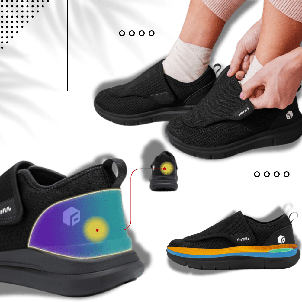 Bequeme Schuhe für Diabetiker mit optimaler Fers Unterstützung