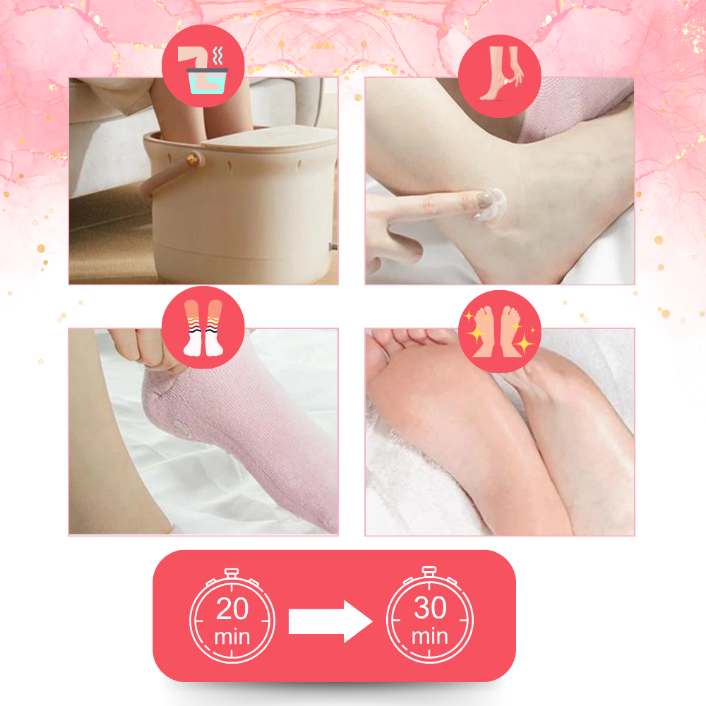 Revitalisierende Socken mit Lotion für weiche und hydratisierte Füße