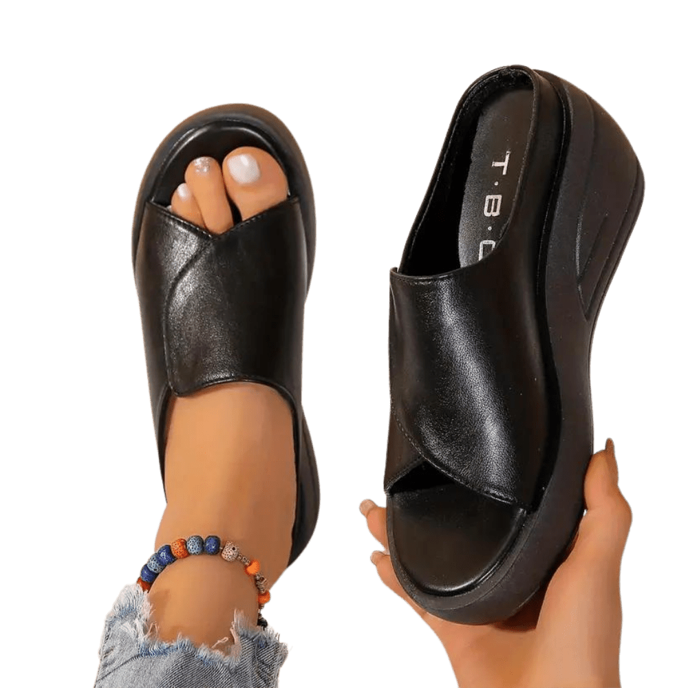 Bequeme Absatzsandalen mit Stoßdämpfungstechnologie