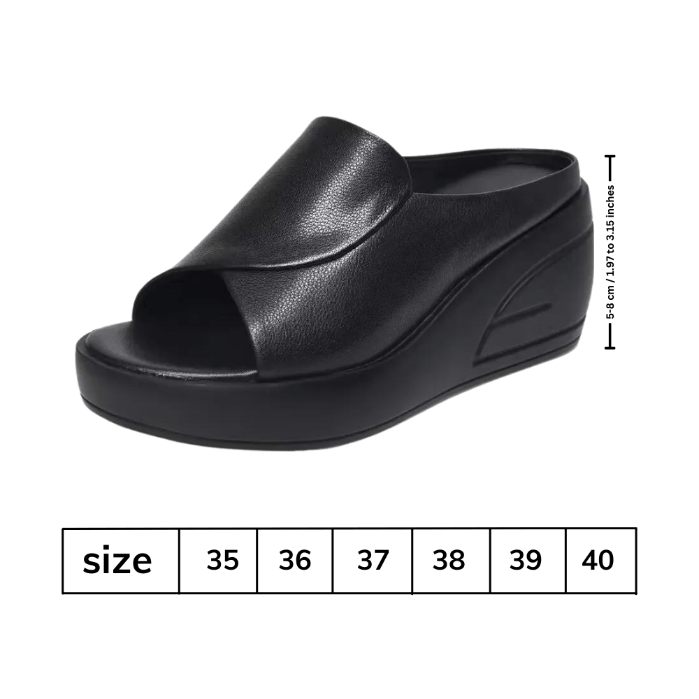 Bequeme Absatzsandalen mit Stoßdämpfungstechnologie
