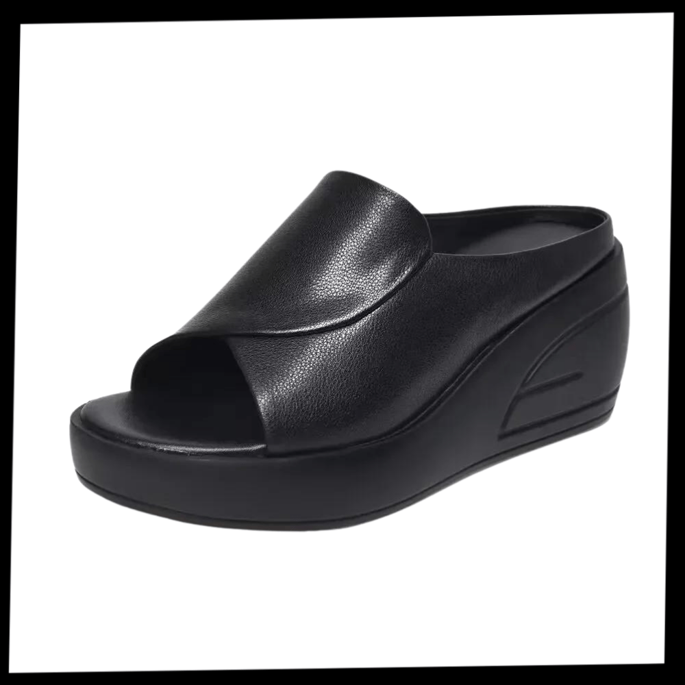 Bequeme Absatzsandalen mit Stoßdämpfungstechnologie
