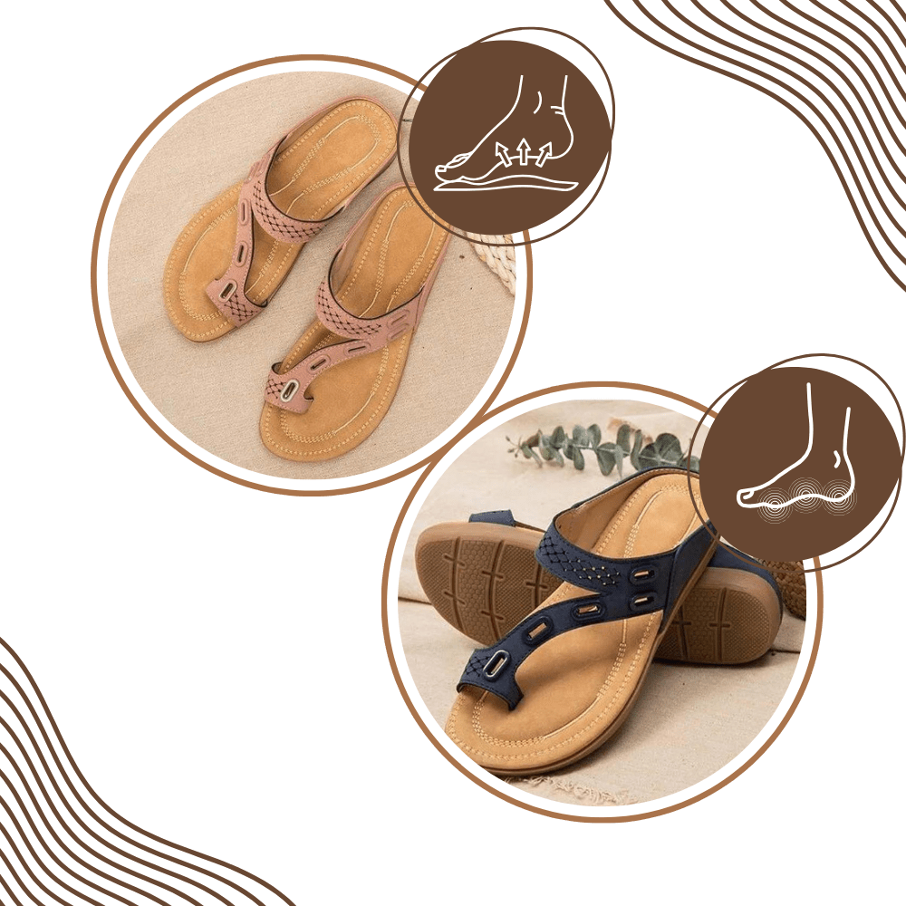 Bequeme orthopädische Sandalen mit Stoßdämpfungstechnologie