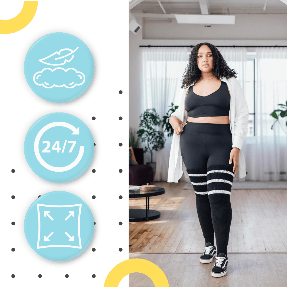 Damenstulpen mit Verstärkungen für ultimativen Komfort