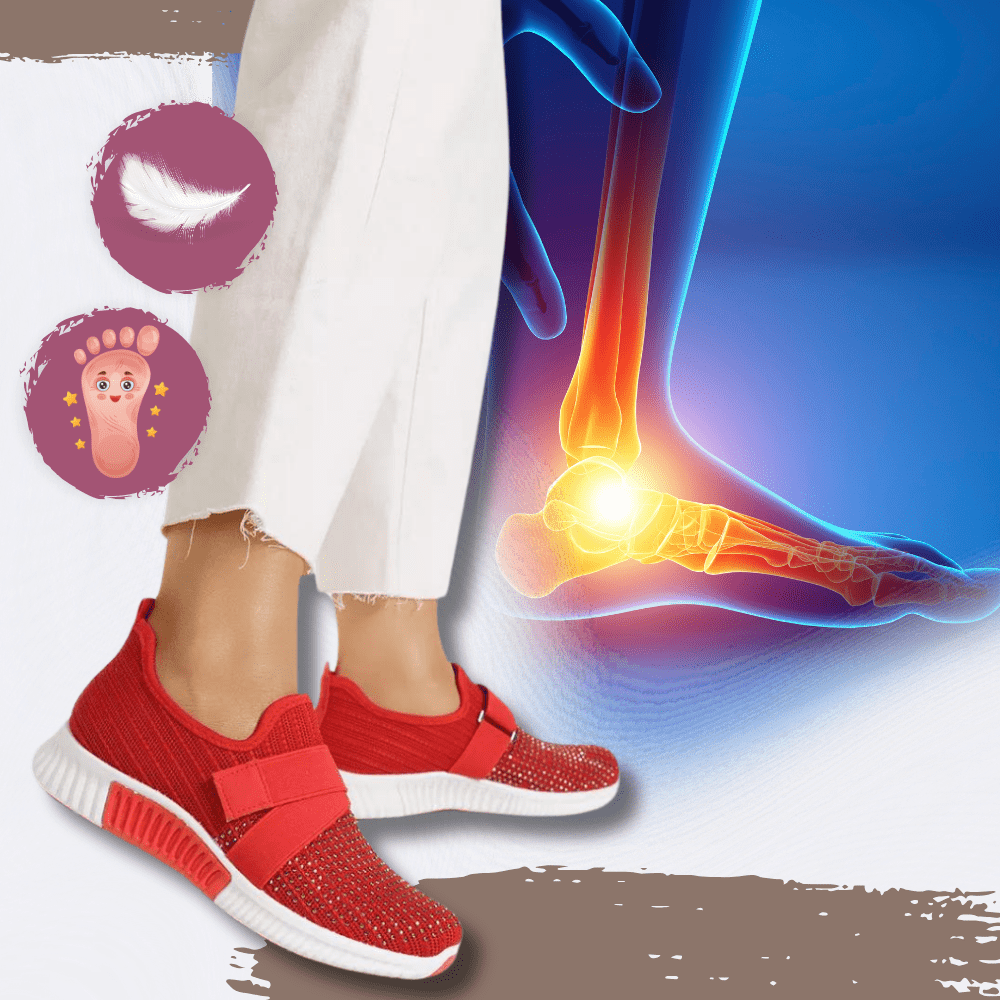 Ultraleichte orthopädische Schuhe mit Klettverschluss für optimalen Komfort