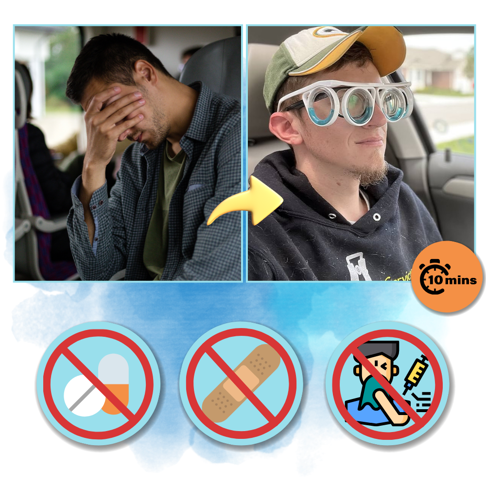 Universelle Übelkeit-Linderungsbrille für eine komfortable Reise