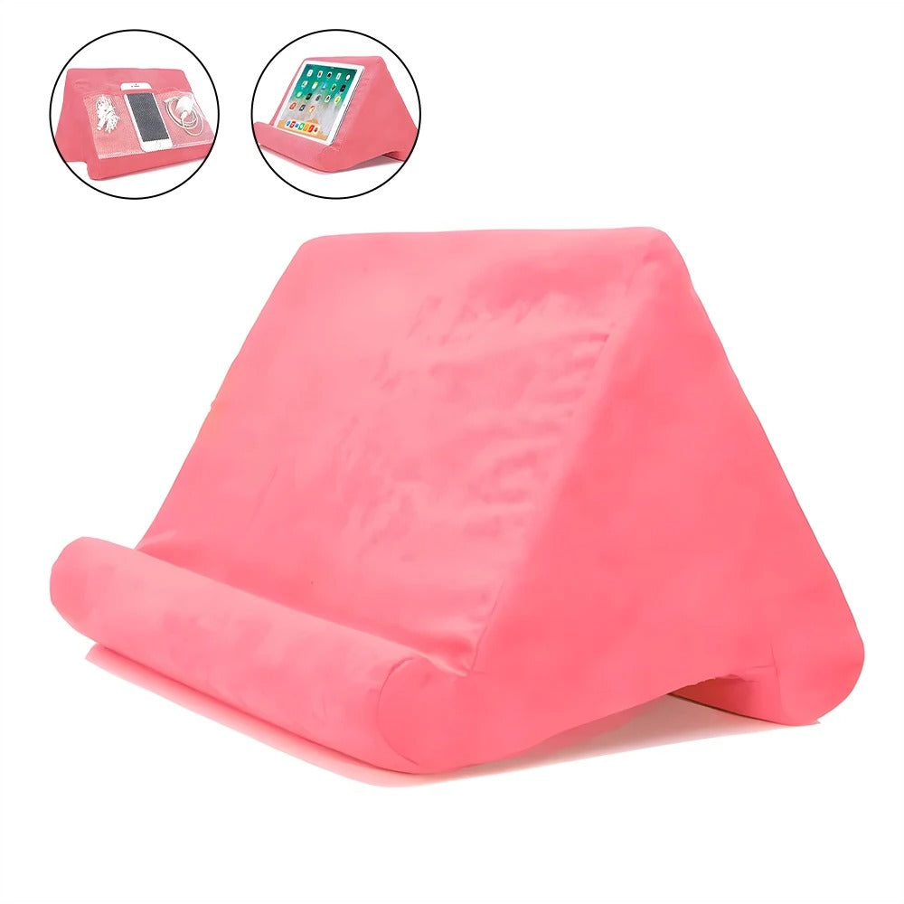 Tablet- und Handyhalter mit weichem Schaumstoffkissen – verstellbares Lesekissen für iPad, Samsung, Huawei, Xiaomi und mehr