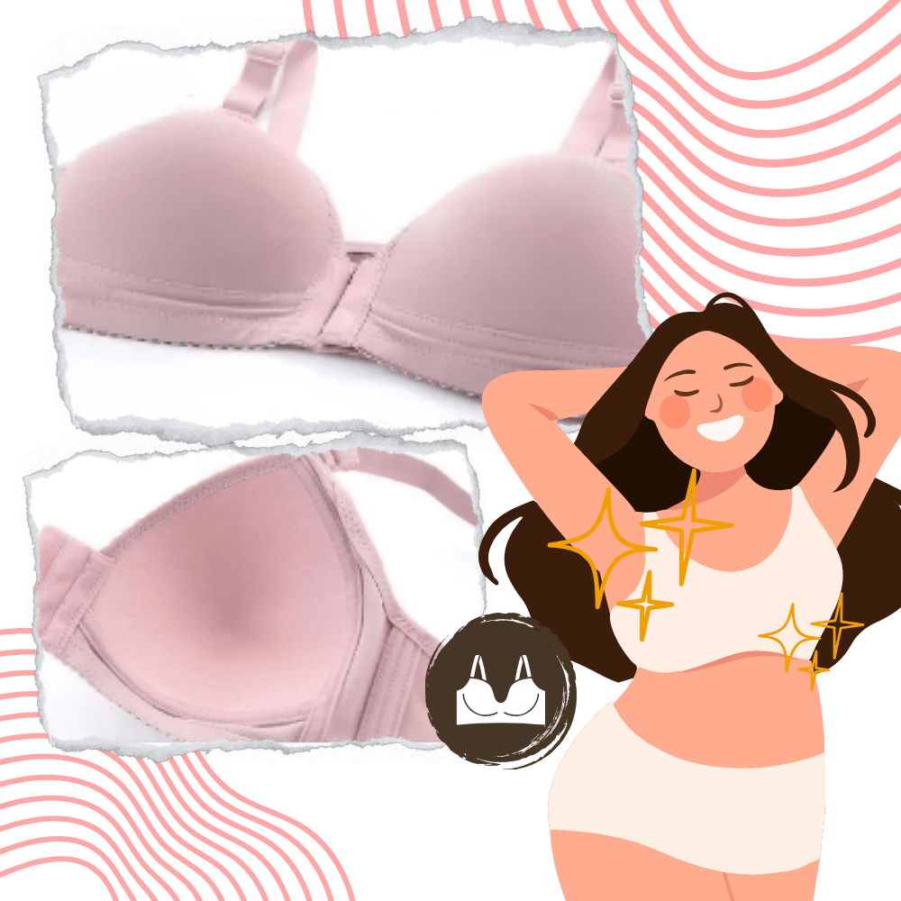 Bügelloser Push-up-BH für große Größen - Perfekter Komfort und Halt!