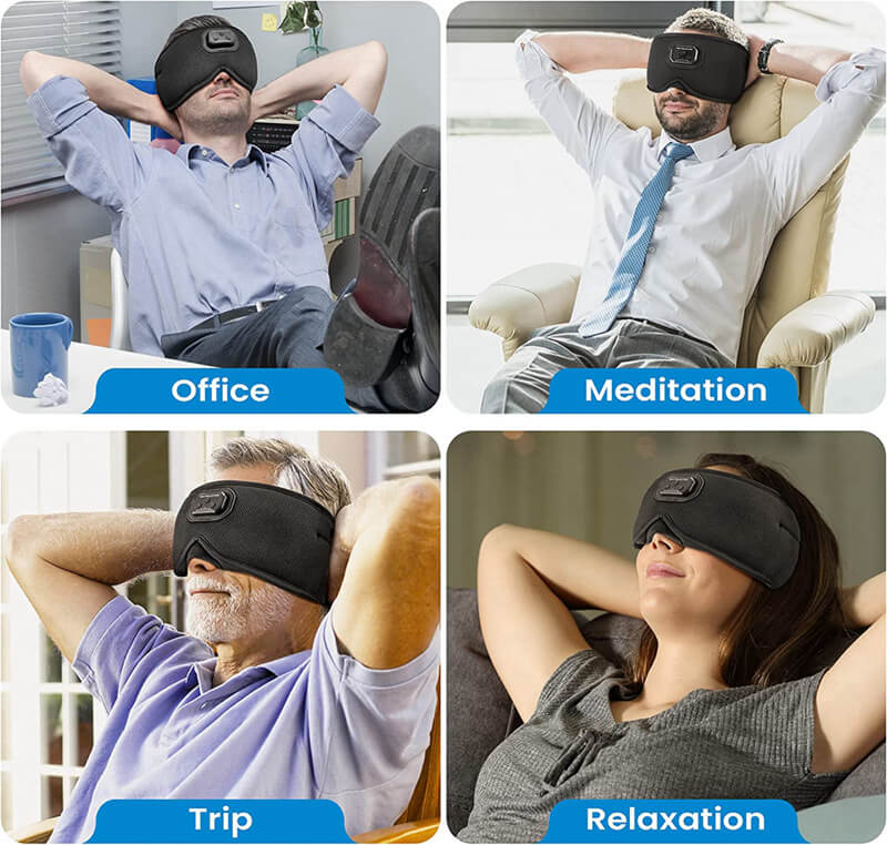 Luxurious Bluetooth Sleep Mask with Built-in Music Enjoyment - for Relaxed Sleep and Undisturbed Dreams!